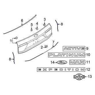 Ford OE - Center Liftgate Finish Panel Seal