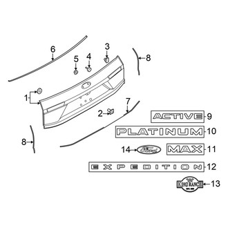 Ford OE - Lift Gate - Exterior Trim