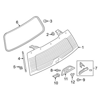 Ford OE - Lift Gate - Glass