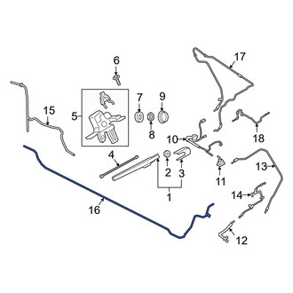 Ford OE - Rear Liftgate Washer Hose