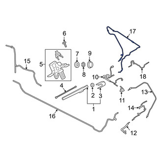Ford OE - Rear Liftgate Washer Hose