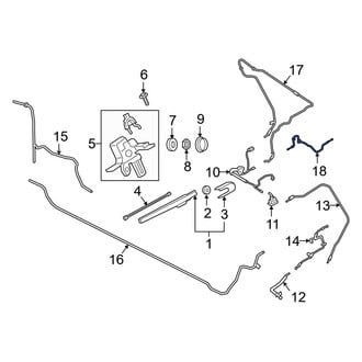 Ford OE - Rear Liftgate Washer Hose