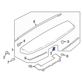 Ford OE - Spoiler Clip