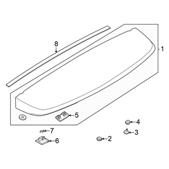 Ford OE - Lift Gate - Spoiler