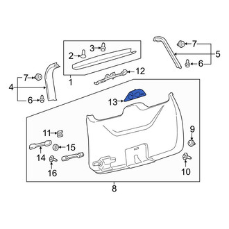 Ford OE - Rear Tailgate Gap Cover