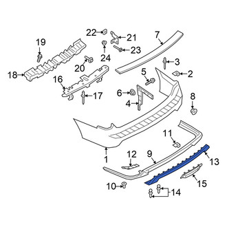 Ford OE - Rear Valance Panel