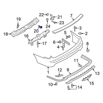 Ford OE - Bumper Impact Absorber Clip