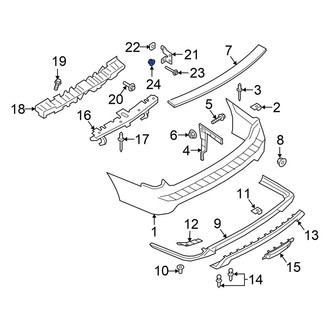 Ford OE - Door Interior Trim Panel Nut