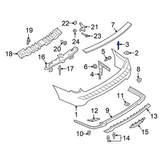 Ford OE - License Plate Bracket Rivet