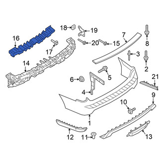 Ford OE - Rear Bumper Impact Absorber