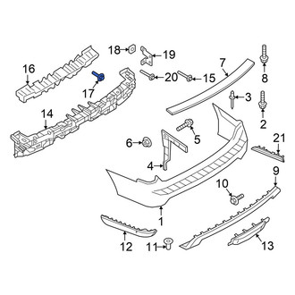 Ford OE - Bumper Step Pad Screw
