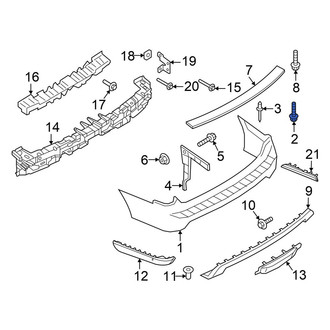 Ford OE - Bumper Impact Absorber Screw