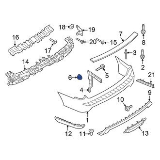 Ford OE - Door Interior Trim Panel Nut
