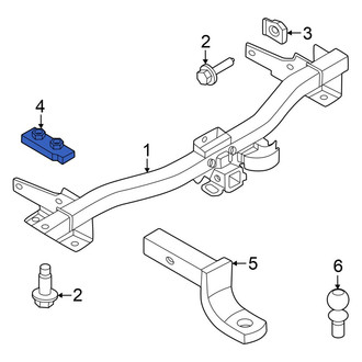 Ford OE - Trailer Hitch Nut