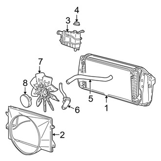 Ford OE - Cooling - Radiator & Components (4.6L)