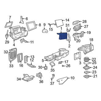 Ford OE - Front A/C Evaporator Core
