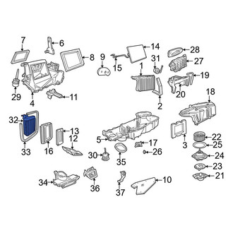 Ford OE - Front HVAC Heater Core