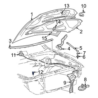 Ford OE - Front Hood Stop Buffer