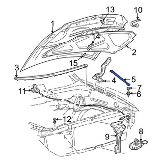 Ford OE - Hood Lift Support