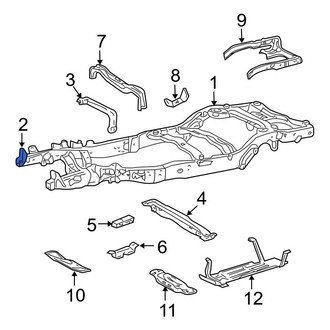 Ford OE - Front Right Bumper Face Bar Bracket