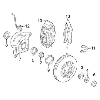 Ford OE - Front Suspension - Brake Components (RWD)