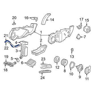Ford OE - HVAC Heater Hose