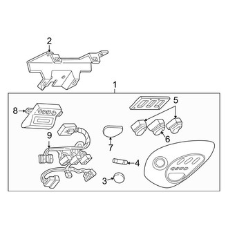 Ford OE - Overhead Console (Front, With Sunroof)