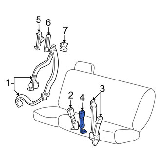 Ford OE - Rear Center Seat Belt
