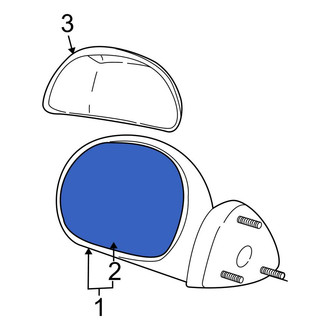Ford OE - Front Right Door Mirror Glass