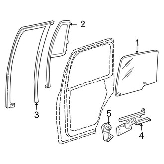 Ford OE - Rear Door - Glass & Hardware
