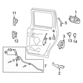 Ford OE - Rear Door - Lock & Hardware