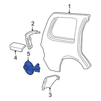 Ford OE - Rear Fuel Filler Door