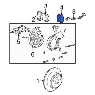 Ford OE - Rear Disc Brake Pad Set