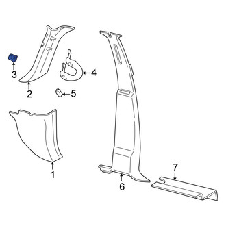 Ford OE - Body A-Pillar Trim Panel Clip