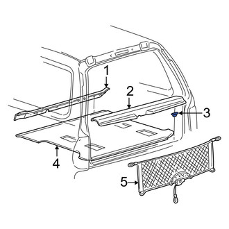 Ford OE - Rear Liftgate Trim Scuff Plate Cap