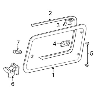Ford OE - Quarter Panel - Glass (Power Window)