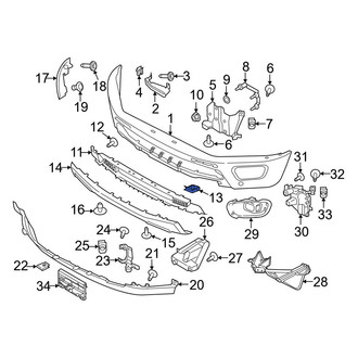 Ford OE - Upper Quarter Panel Trim Panel Clip