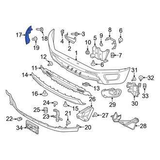 Ford OE - Front Left Bumper Corner Cover