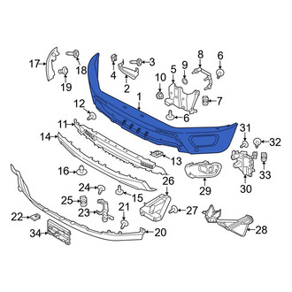 Ford OE - Front Bumper Face Bar