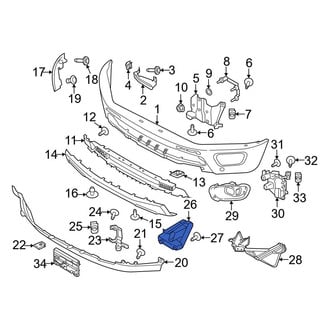 Ford OE - Front Left Fender Liner Extension