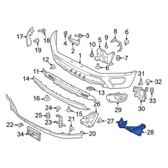 Ford OE - Front Left Stone Deflector