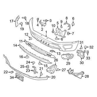 Ford OE - Front Bumper - Bumper & Components (Lower Components)