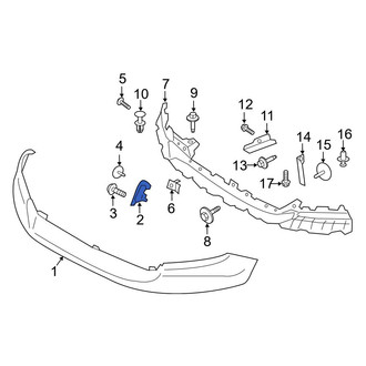 Ford OE - Front Left Bumper Cover Bracket