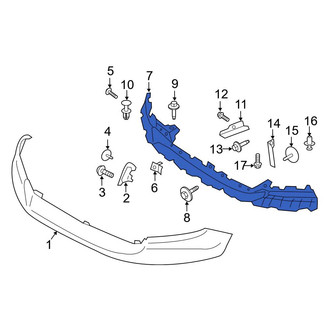 Ford OE - Front Bumper Cover Support Rail