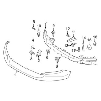 Ford OE - Front Bumper - Bumper & Components (Upper Components)