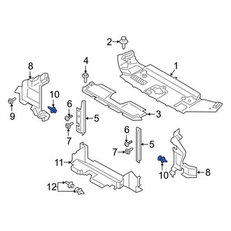 Ford OE - Radiator Support Baffle Clip