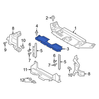Ford OE - Front Upper Radiator Support Air Deflector