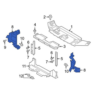 Ford OE - Front Left Outer Radiator Support Baffle