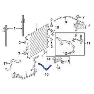 Ford OE - Upper Radiator Coolant Hose