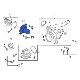Ford OE - Engine Coolant Thermostat Housing